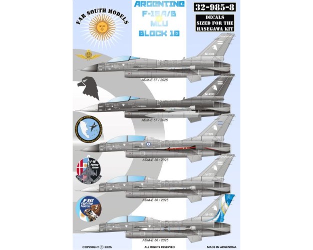 F-16A/B MLU BLOCK 10/15 EN ARGENTINA 1/32