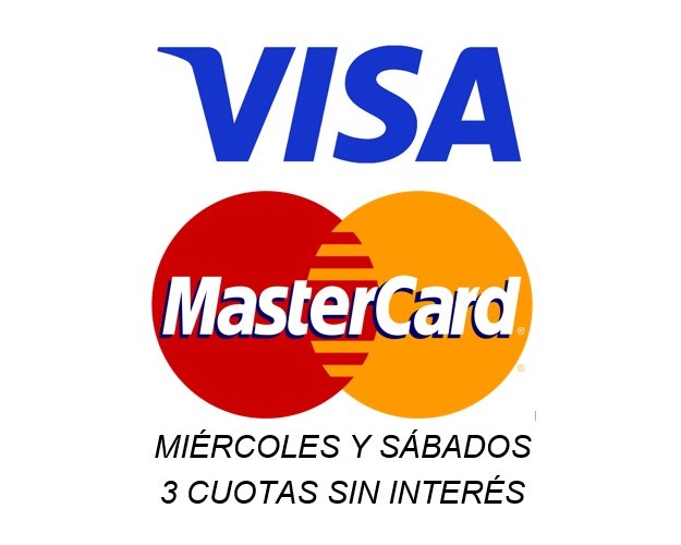 MIÉRCOLES Y SÁBADOS 3 CUOTAS SIN INTERÉS