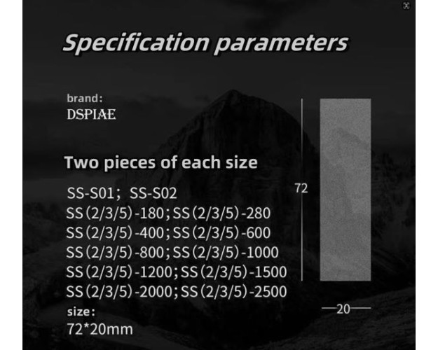 JUEGO PROFESIONAL DE LIJAS EN ESPONJA PARA MAQUETAS - #180 #280 #400 #600 #800