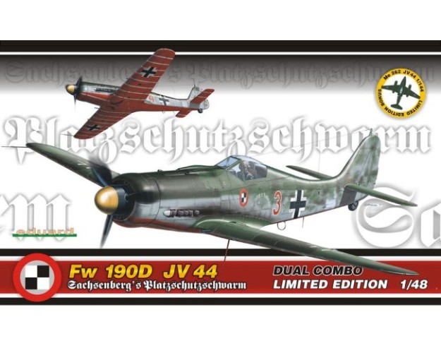 DUAL COMBO - FW 190D JV44 - LIMITED EDITION: 2 KITS + 1 KIT ME-262 1/144 EXTRA