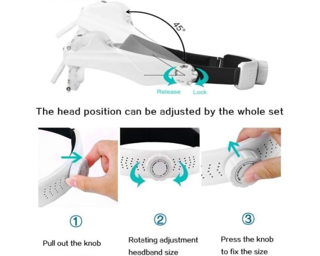 VINCHA CON LUPA E ILUMINACIÓN LED