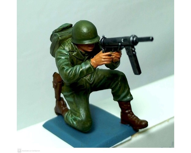 US Army IIGM con ametralladora M3