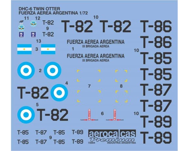DHC-6 TWIN OTTER FUERZA AEREA ARGENTINA (72004)