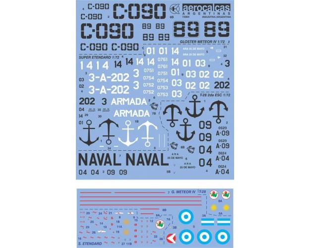 Gloster Meteor Super Etendard T-28 (72004)