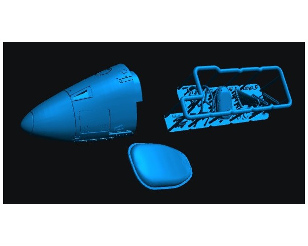 Douglas A4-Q Set de Nariz, radomo y Antenas 1/72