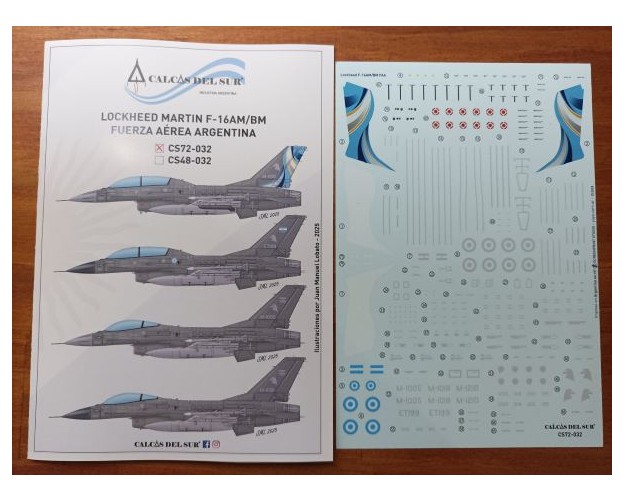 LOCKHEED MARTIN F-16AM/BM FUERZA AÉREA ARGENTINA - 1/72