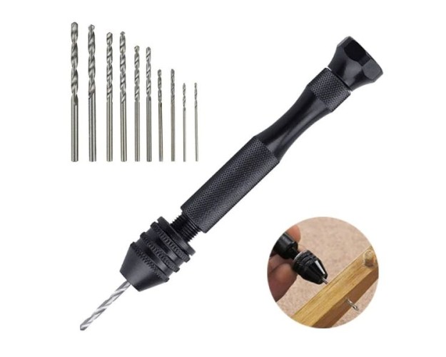 MINI TALADRO + 10 MECHAS DE 0,5mm a 2mm