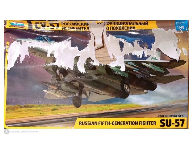RUSSIAN FIFTH-GENERATION FIGHTER SU-57 - OFERTA POR CAJA DAÑADA