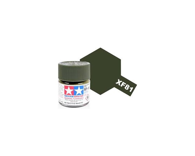 Acrylic Mini XF-81 Dark Green 2 RAF- 10ml