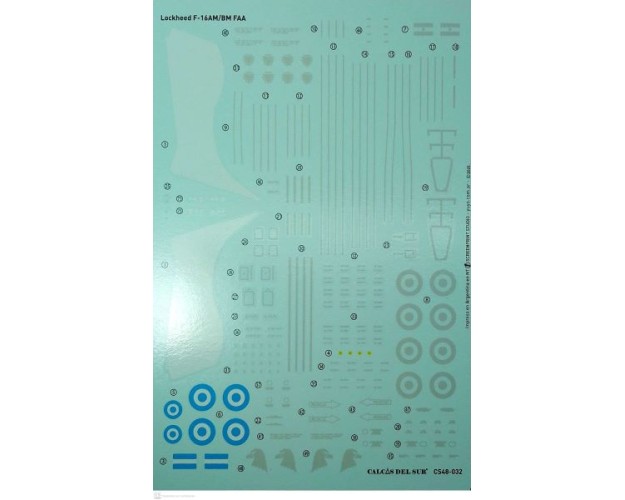 LOCKHEED MARTIN F-16AM/BM FUERZA AÉREA ARGENTINA - 1/48 - ACTUALIZACIÓN PRIMER FERRY
