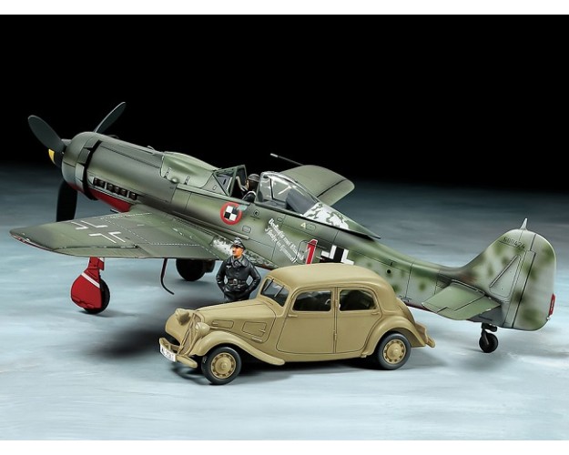 1/48 Fw190 D-9 JV44 & citroen 11CV - OFERTA