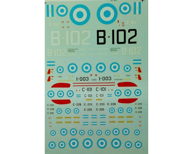 ARGENTINA AIR FORCE - A-4B, MIRAGE, CANBERRA & F86