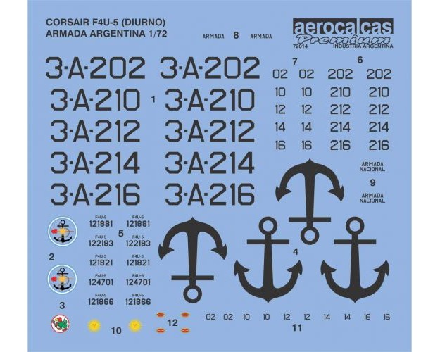 CORSAIR F4U-5 DIURNO ARMADA ARGENTINA (72014)