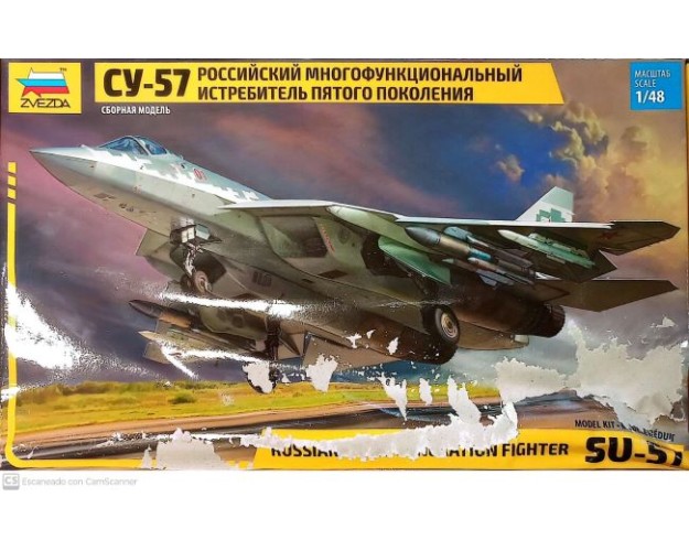 RUSSIAN FIFTH-GENERATION FIGHTER SU-57 - OFERTA POR CAJA DAÑADA