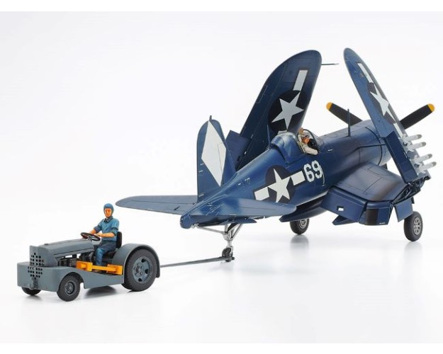 1/48 F4U-1D Corsair w/ 'Moto-Tug' (TRACTOR) - OFERTA