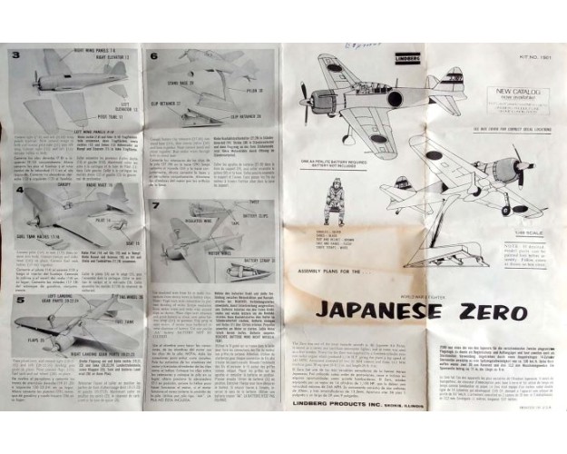 JAPANESE ZERO 1/48 LINDBERG