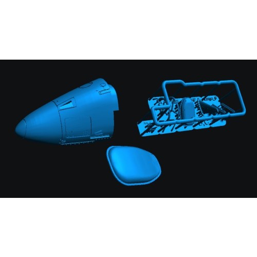 Douglas A4-Q Set de Nariz, radomo y Antenas 1/72