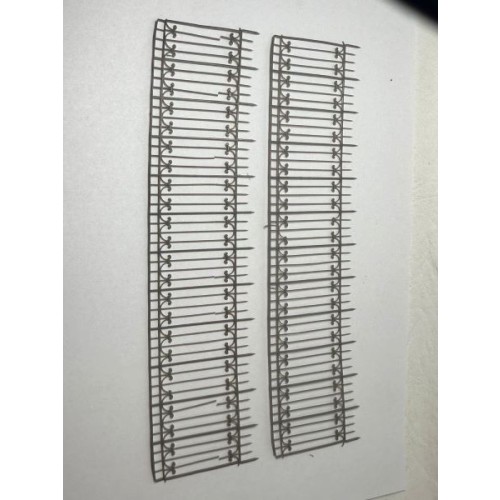 Reja ornamental de plaza (2 tramos)