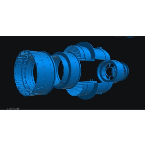 Mirage MIII/V Tobera Salida Motor Atar 9C P/Heller - MisterCraft