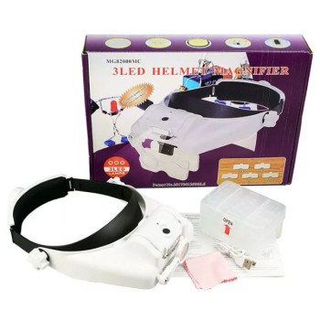 VINCHA CON LUPA E ILUMINACIÓN LED