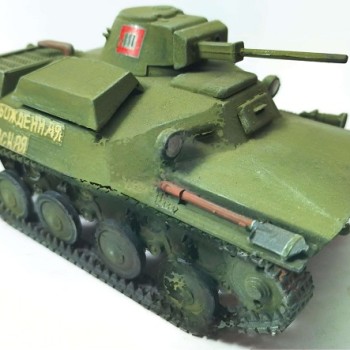 T-40 TANQUE LIGERO ANFIBIO SOVIÉTICO CON AMETRALLADORAS