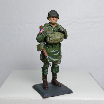 Paracaidista americano Día D (metal 1/32)