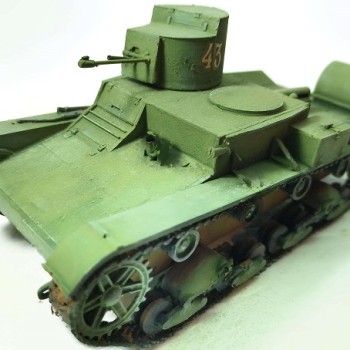 OT-26 TANQUE LIGERO SOVIÉTICO LANZALLAMAS