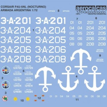 CORSAIR F4U-5NL NOCTURNO ARMADA ARGENTINA (72015)