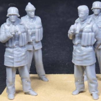 Tripulación U-Boot (4 figuras)