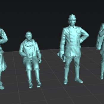 Pilotos Primera Guerra Mundial - Set 2 - 1/48