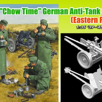 "CHOW TIME" GERMAN ANTI-TANK CREW w/3.7cm Pak36/37 (EASTERN FRONT)