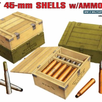 " Soviet 45mm Shells w/ Ammo Boxes"